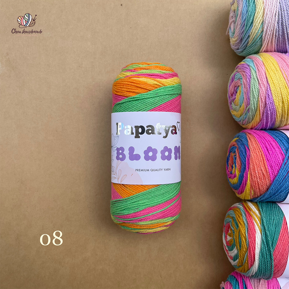 Len Bloom - Papatya, 100g - 335m, dùng để đan móc
