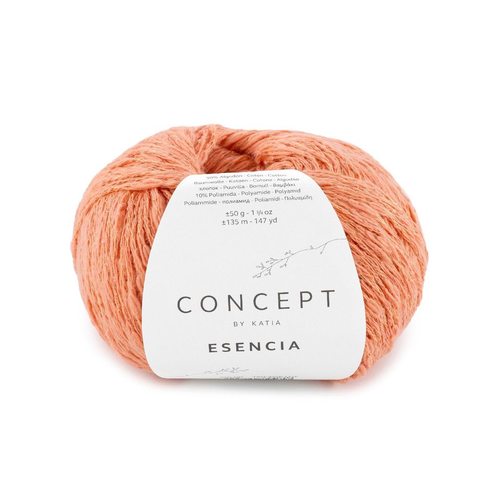 Sợi Esencia - Katia, 50g - 135m, dùng để đan móc áo, khăn
