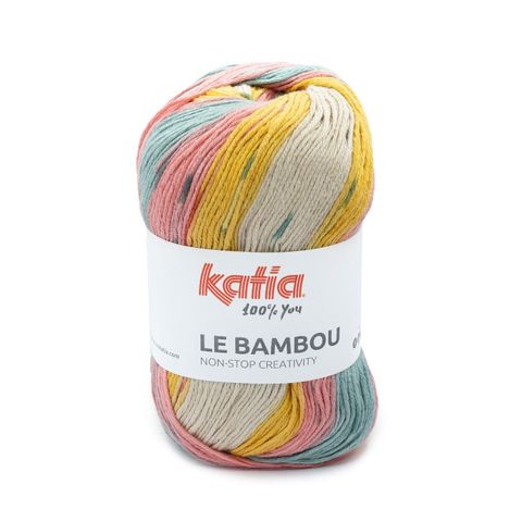 Sợi Le Bambou - Katia, 100g - 280m, dùng để đan móc áo, khăn
