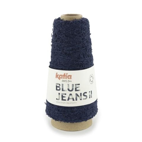 Sợi Blue Jeans II - Katia, 100g - 370m, dùng để đan móc áo, khăn