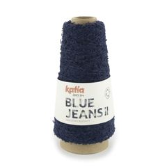 Sợi Blue Jeans II - Katia, 100g - 370m, dùng để đan móc áo, khăn