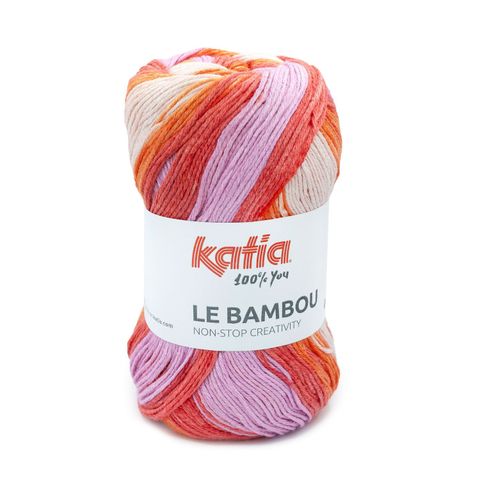 Sợi Le Bambou - Katia, 100g - 280m, dùng để đan móc áo, khăn