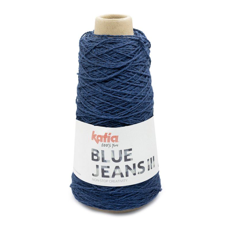 Sợi Blue Jeans III - Katia, 100g - 310m, dùng để đan móc áo, khăn