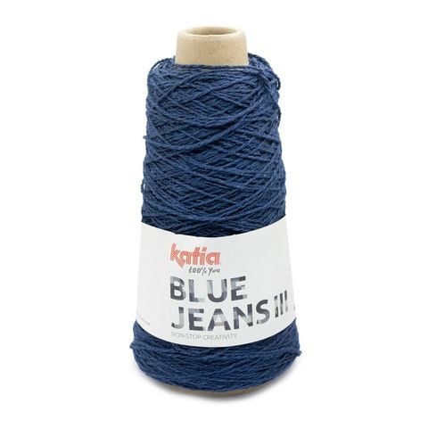 Sợi Blue Jeans III - Katia, 100g - 310m, dùng để đan móc áo, khăn