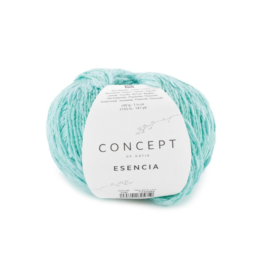 Sợi Esencia - Katia, 50g - 135m, dùng để đan móc áo, khăn