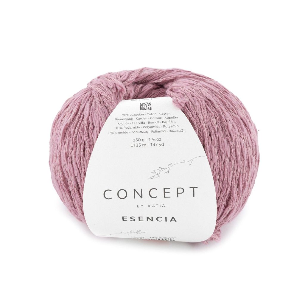 Sợi Esencia - Katia, 50g - 135m, dùng để đan móc áo, khăn