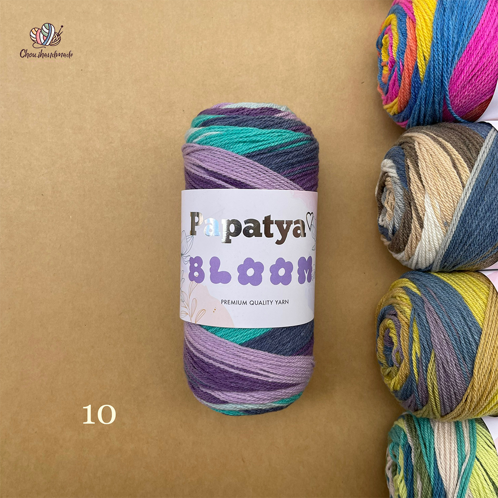 Len Bloom - Papatya, 100g - 335m, dùng để đan móc
