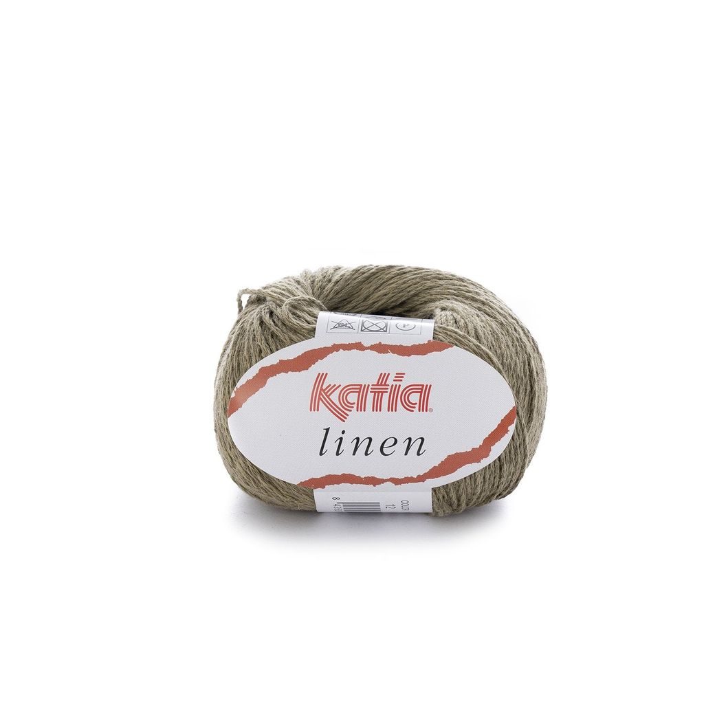 Sợi Linen - Katia, 50g - 112m, dùng để đan móc áo, khăn, túi