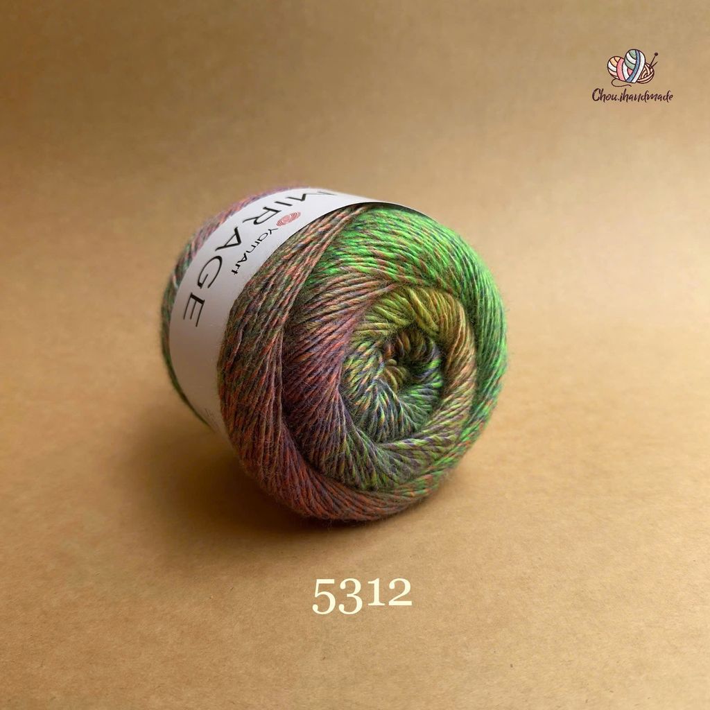 Len loang Mirage - Yarnart, 150g - 500m, đan móc áo, váy, khăn