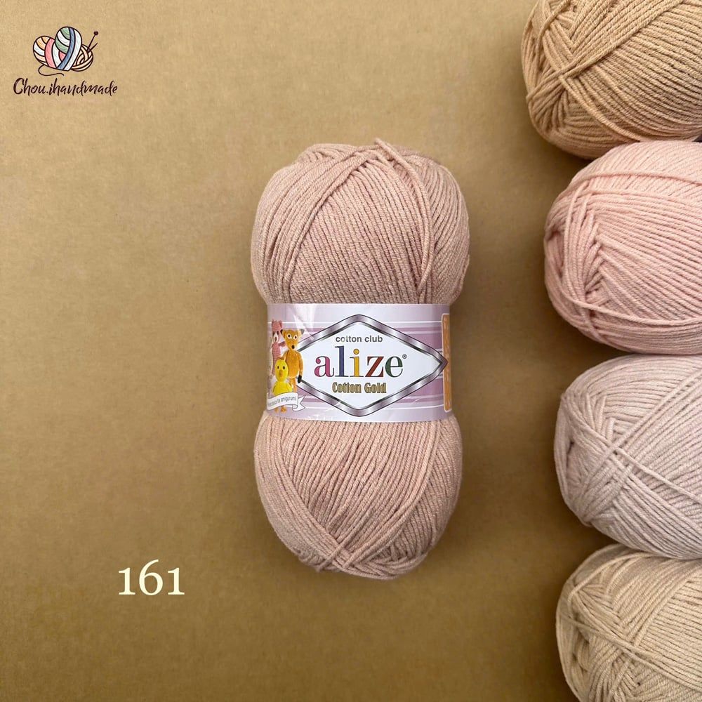 Len hè Cotton Gold nhập khẩu từ Alize Yarns, đan móc đồ hè, thú, nón cực xinh