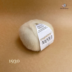 Len lông cừu Angora - Papatya, 100g - 550m, dùng để đan móc