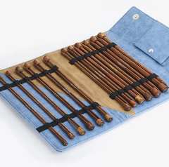 Bộ kim đan một đầu gỗ Ginger dài 25cm (10inch), dòng Grande - Knitpro