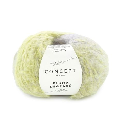 Sợi Pluma Degrade - Katia, 50g - 150m, dùng để đan móc áo, khăn