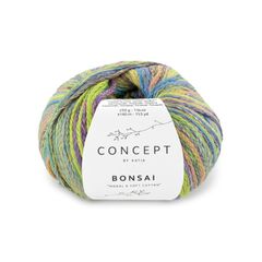 Sợi Bonsai - Katia, 50g - 140m, dùng để đan móc áo, khăn