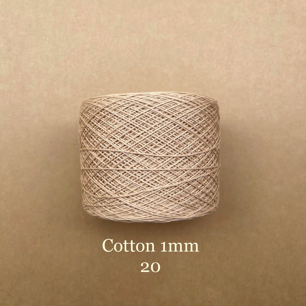 Sợi Cotton 1mm, 300g, đan móc áo, váy, khăn