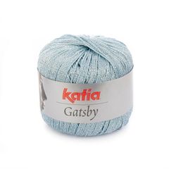 Sợi visco lấp lánh Gatsby - Katia, 50g - 118m, dùng để đan móc áo, khăn, nón