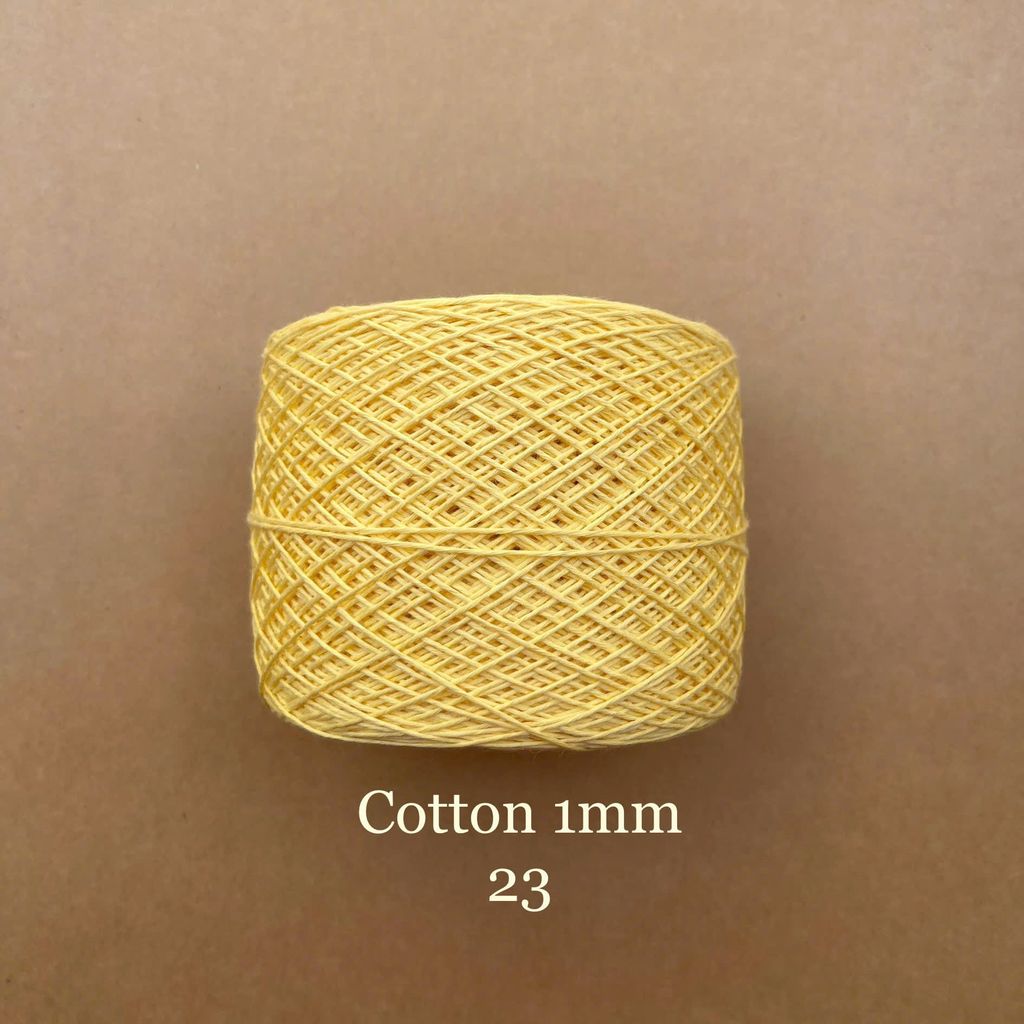 Sợi Cotton 1mm, 300g, đan móc áo, váy, khăn