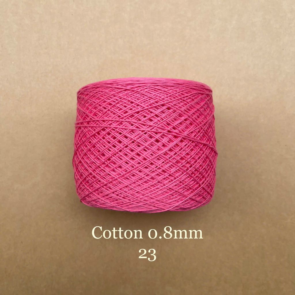 Sợi Cotton 0.8mm, 300g, đan móc áo, váy, khăn