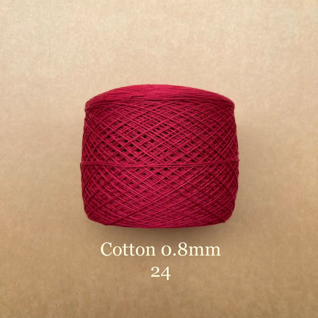 Sợi Cotton 0.8mm, 300g, đan móc áo, váy, khăn