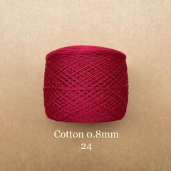Sợi Cotton 0.8mm, 300g, đan móc áo, váy, khăn