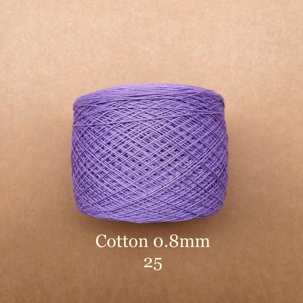 Sợi Cotton 0.8mm, 300g, đan móc áo, váy, khăn