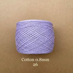 Sợi Cotton 0.8mm, 300g, đan móc áo, váy, khăn
