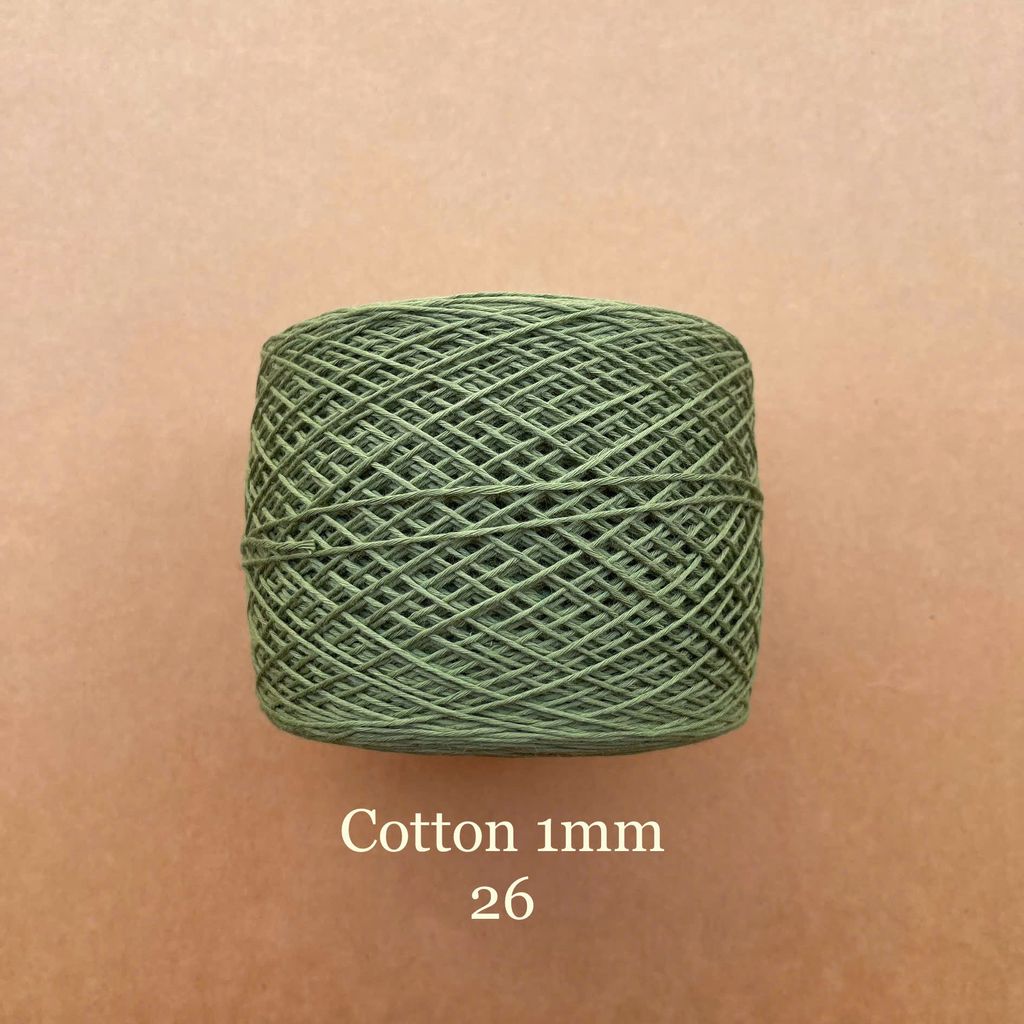 Sợi Cotton 1mm, 300g, đan móc áo, váy, khăn