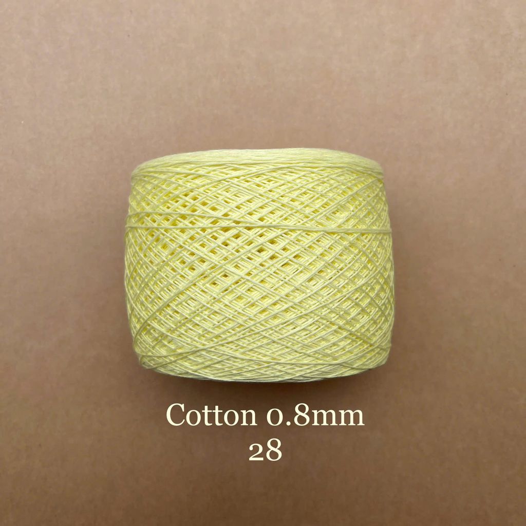 Sợi Cotton 0.8mm, 300g, đan móc áo, váy, khăn