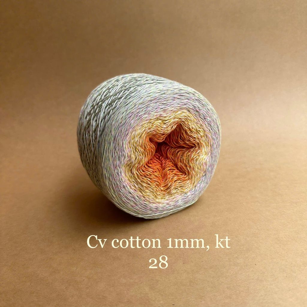Sợi cầu vồng Cotton 1mm, kim tuyến