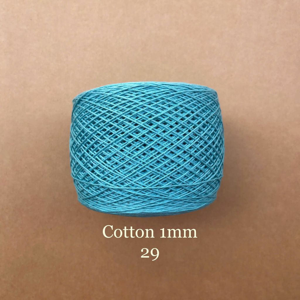 Sợi Cotton 1mm, 300g, đan móc áo, váy, khăn