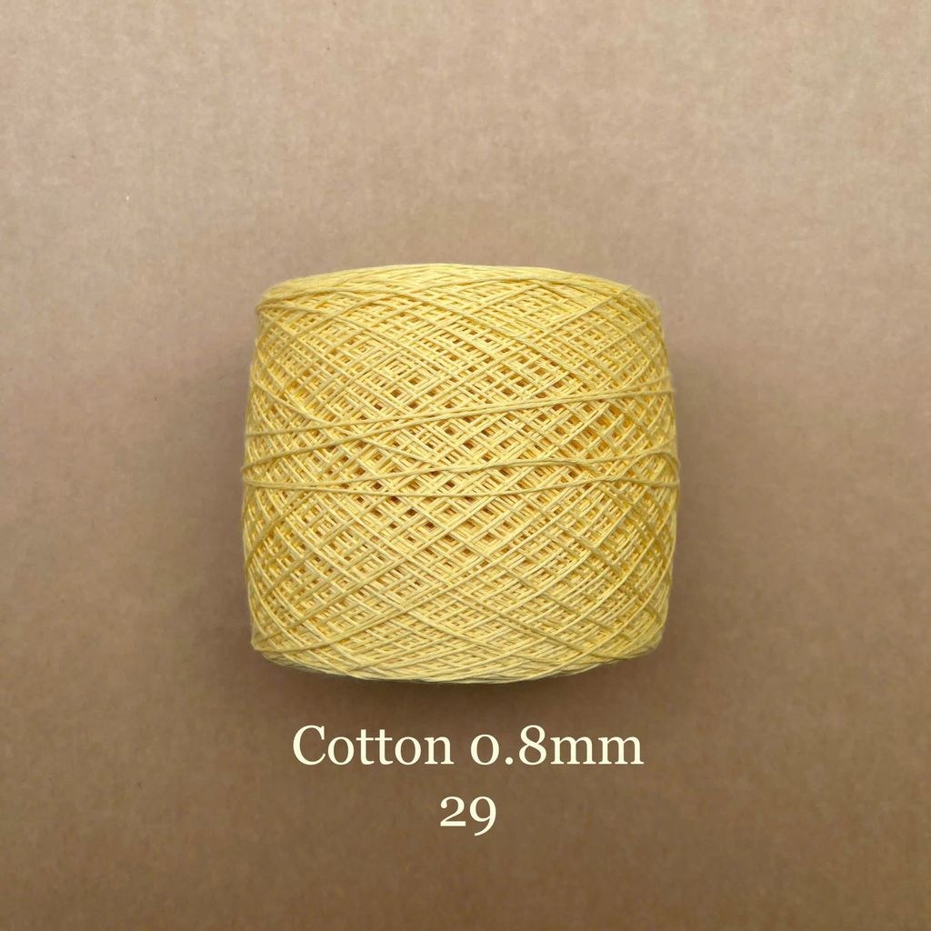 Sợi Cotton 0.8mm, 300g, đan móc áo, váy, khăn
