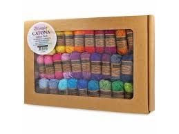 Hộp 109 màu sợi Catona - Scheepjes, 109x10g, dùng để đan móc thú, armigurumi