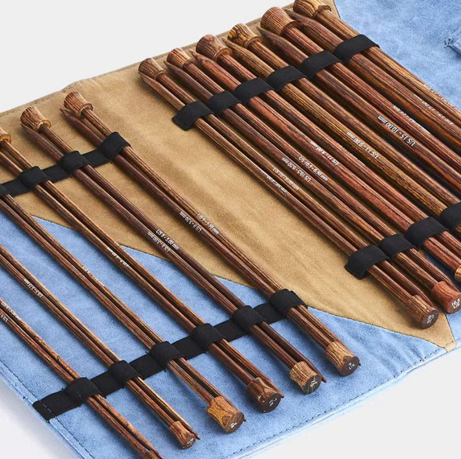 Bộ kim đan một đầu gỗ Ginger dài 25cm (10inch), dòng Grande - Knitpro