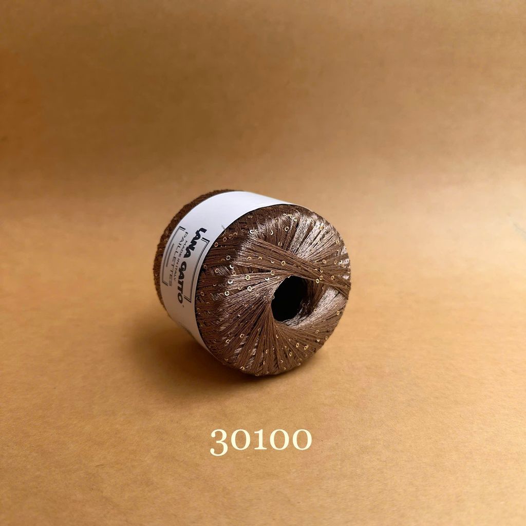 Sợi lấp lánh Paillettes - Lana Gatto, 25g - 195m, dùng để đan móc