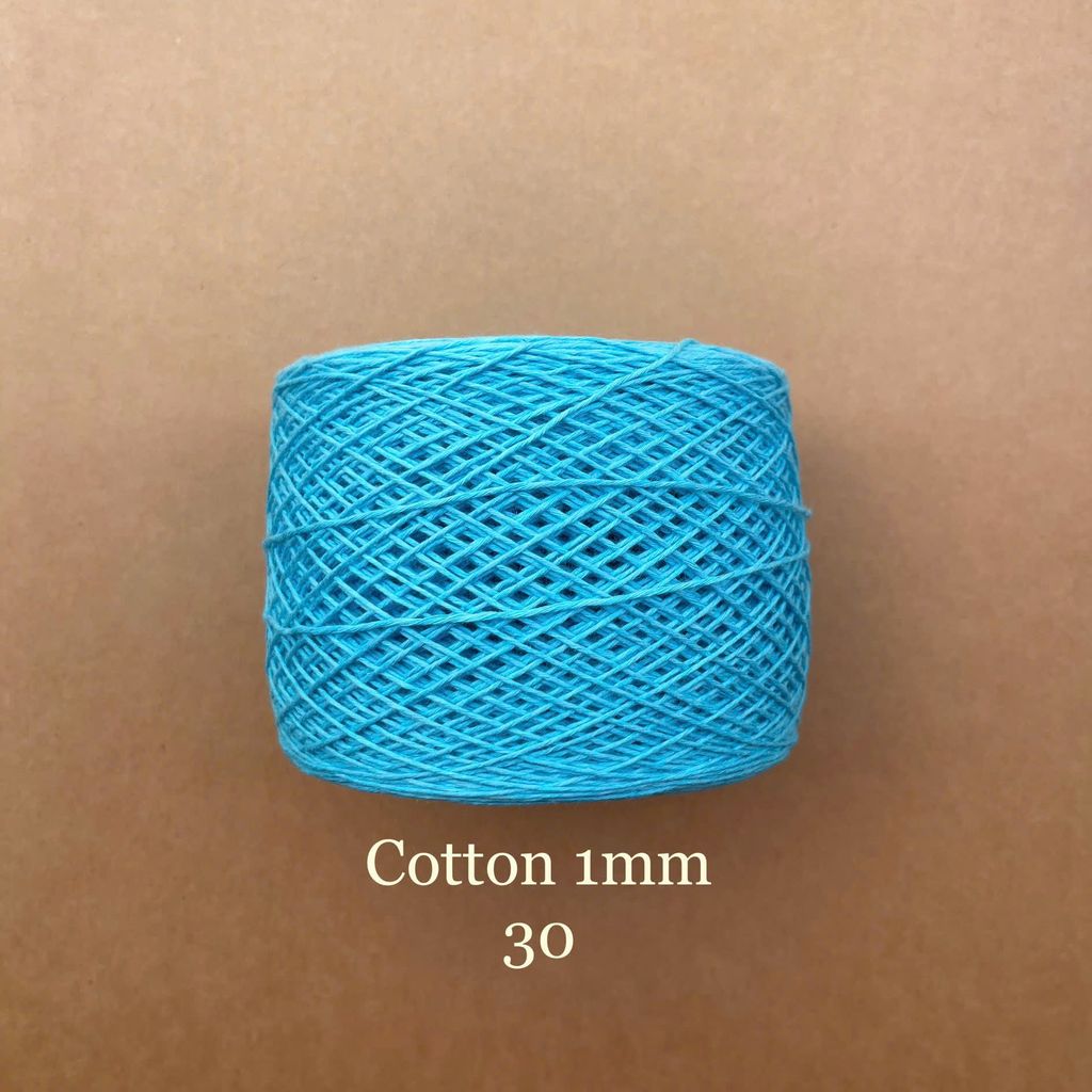 Sợi Cotton 1mm, 300g, đan móc áo, váy, khăn