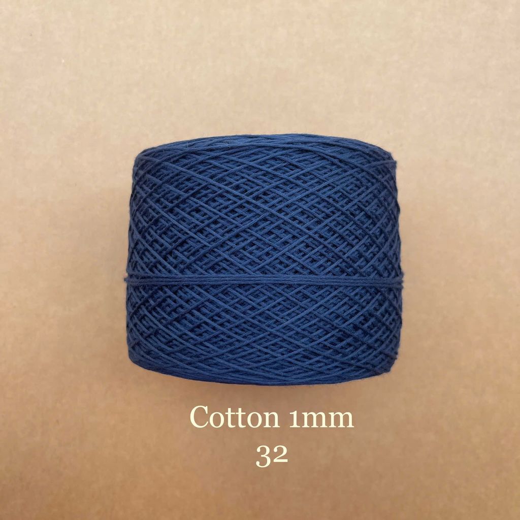 Sợi Cotton 1mm, 300g, đan móc áo, váy, khăn