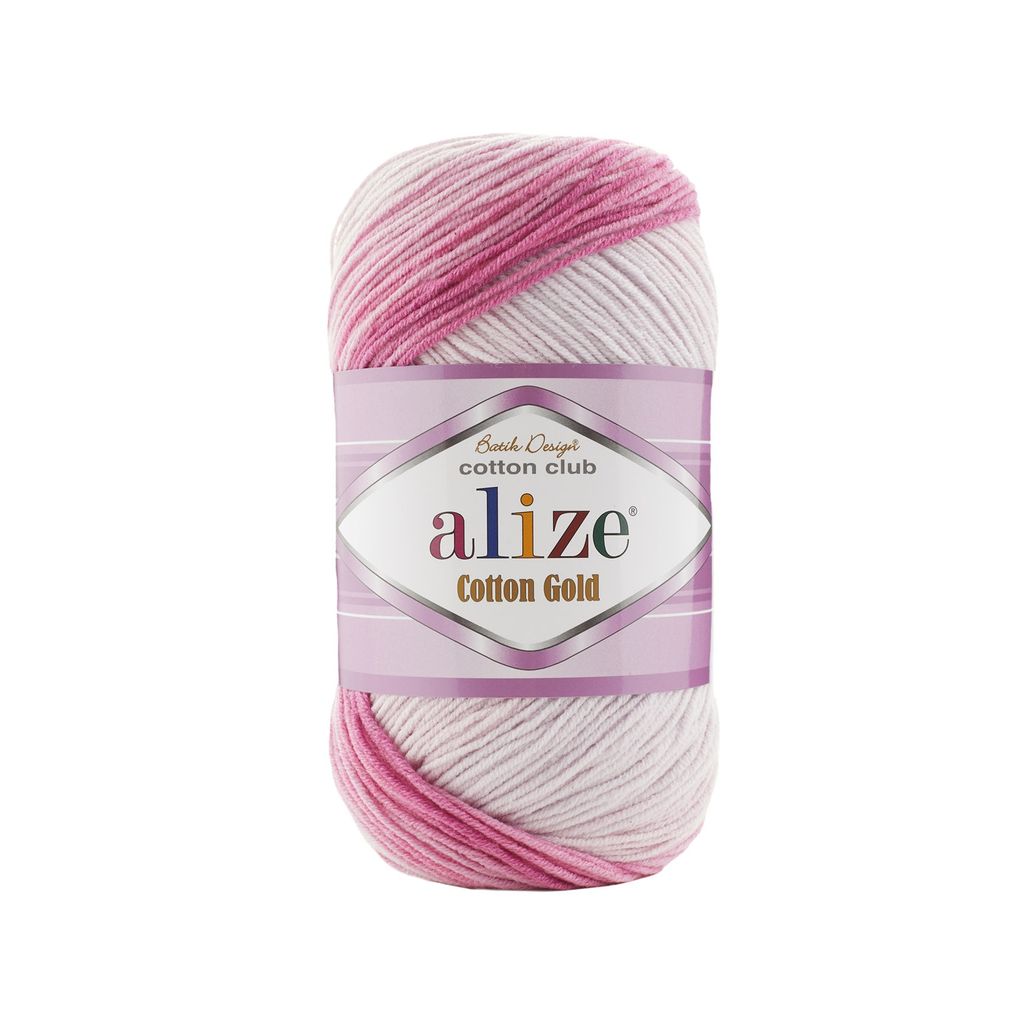Len cotton Cotton Gold Batik nhập khẩu từ Alize Yarns, đan móc thú, nón, áo hè