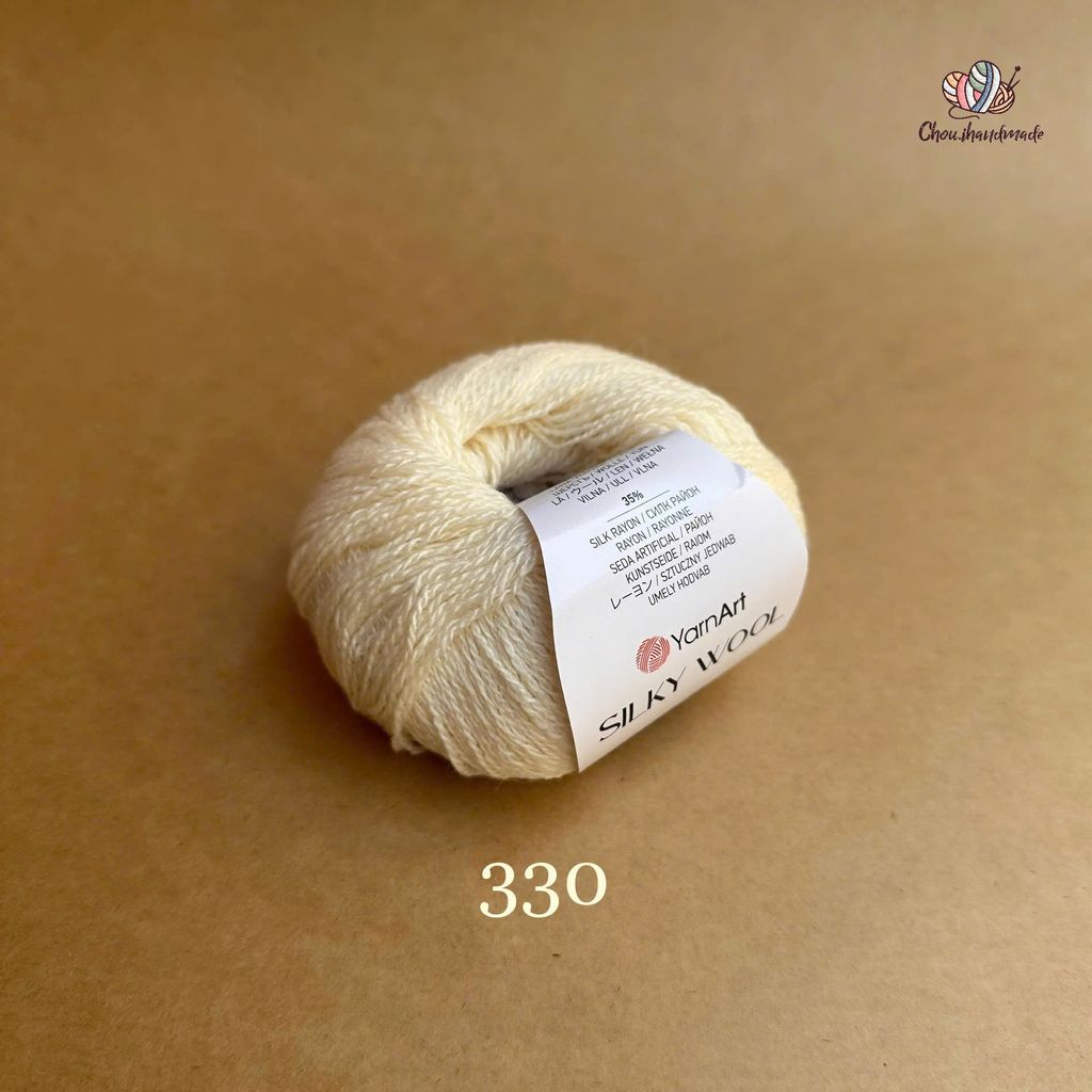 Len lông cừu Silky Wool nhập khẩu từ Yarnart đan móc áo, váy, khăn