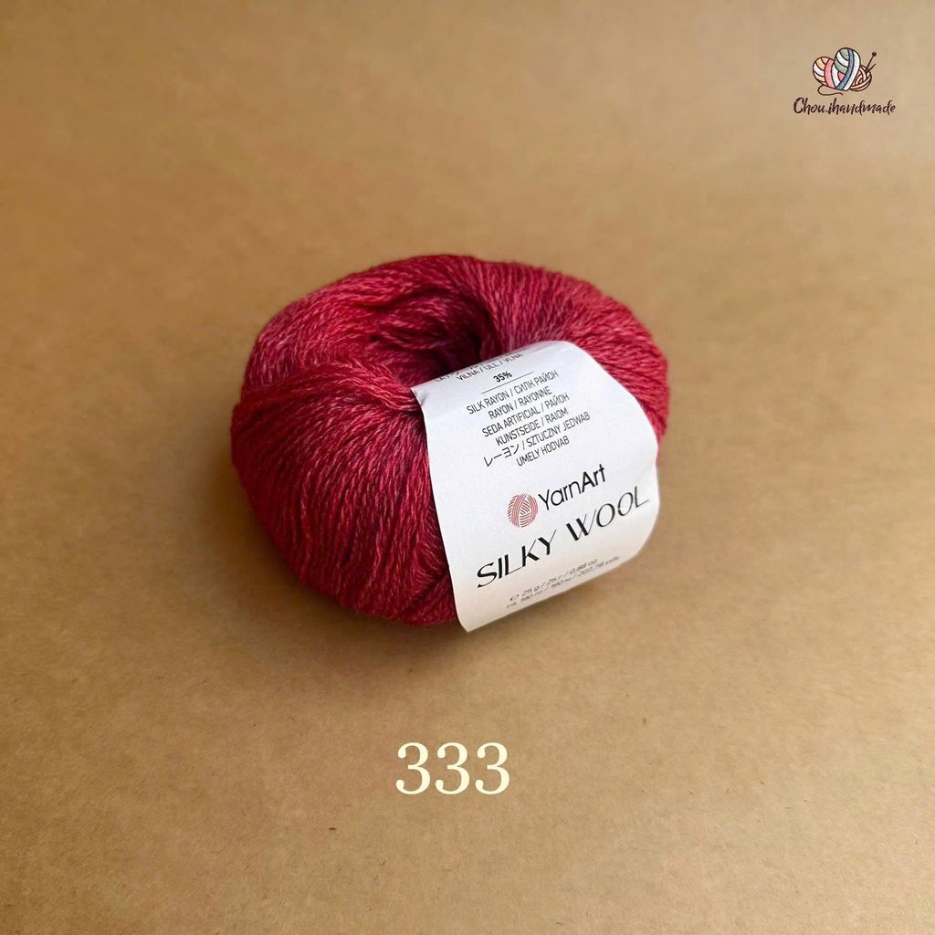 Len lông cừu Silky Wool nhập khẩu từ Yarnart đan móc áo, váy, khăn
