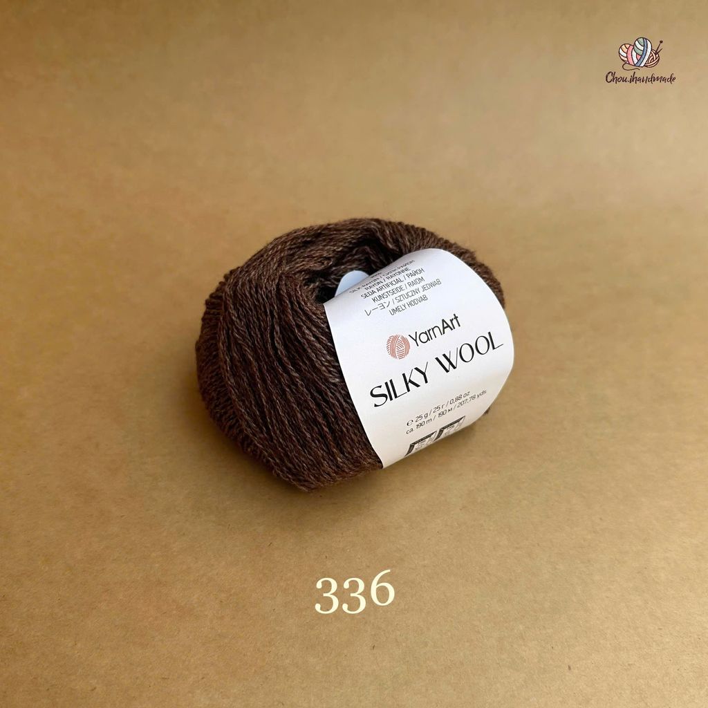 Len lông cừu Silky Wool nhập khẩu từ Yarnart đan móc áo, váy, khăn