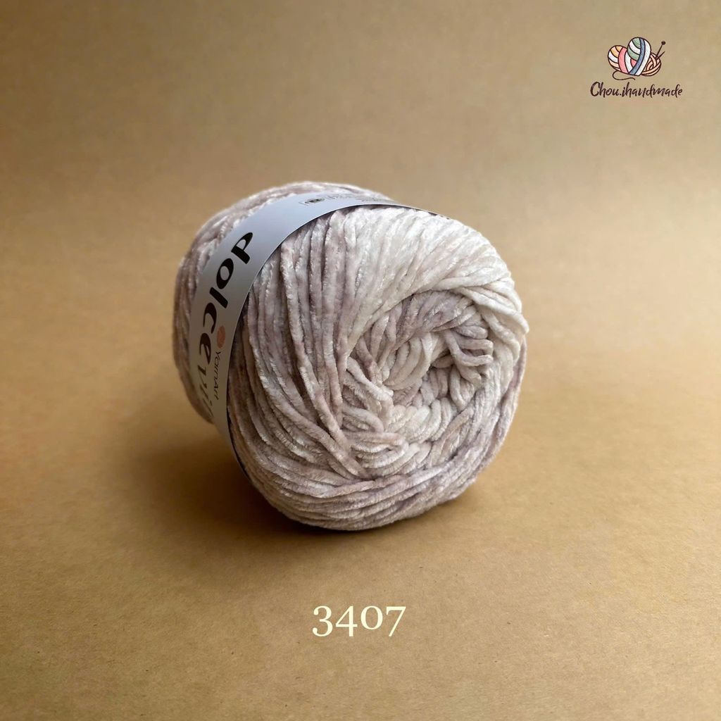 Len nhung Dolce Vita - Yarnart, 150g -260m, dùng để đan móc áo, khăn, nón, thú