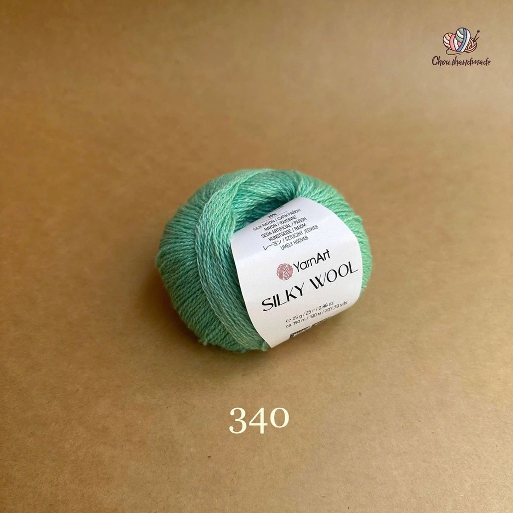 Len lông cừu Silky Wool nhập khẩu từ Yarnart đan móc áo, váy, khăn
