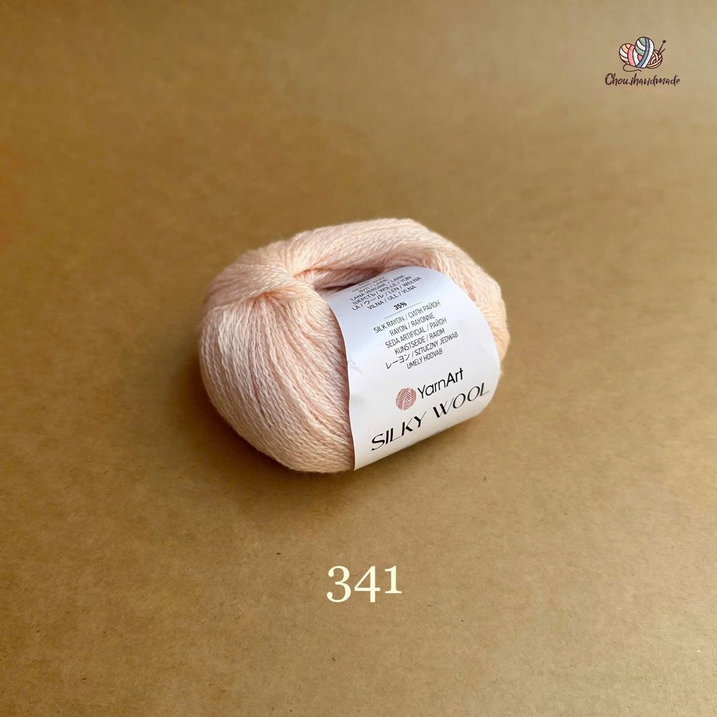 Len lông cừu Silky Wool nhập khẩu từ Yarnart đan móc áo, váy, khăn