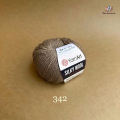 Len lông cừu Silky Wool nhập khẩu từ Yarnart đan móc áo, váy, khăn