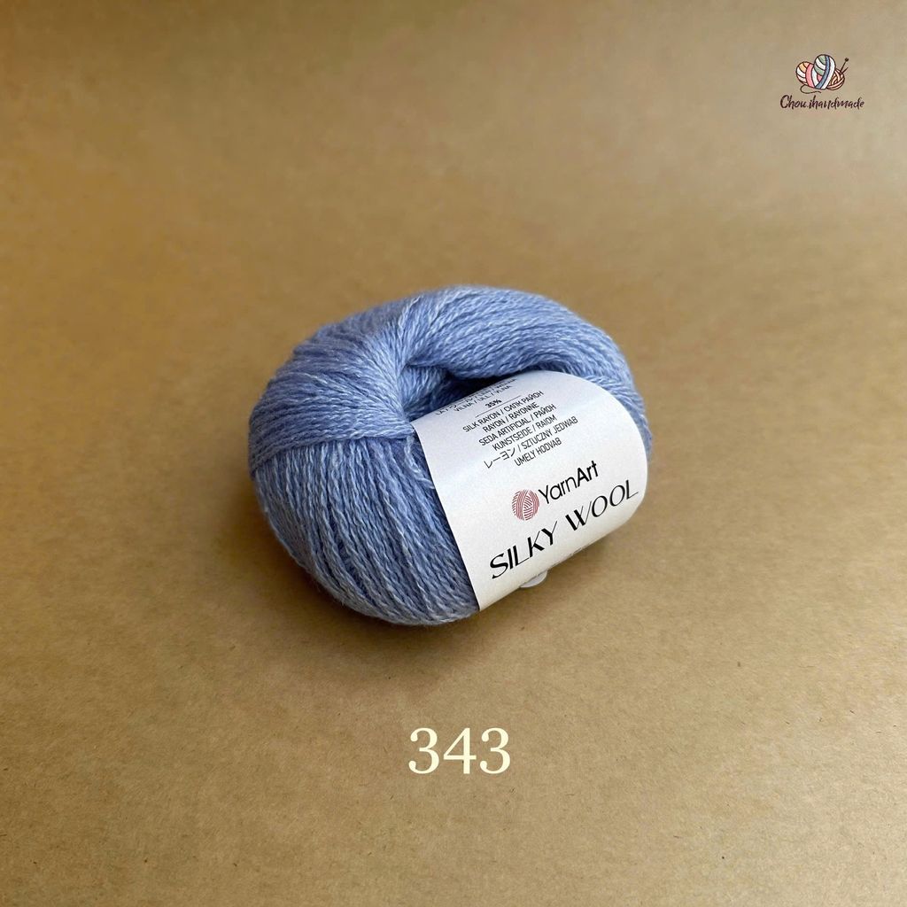 Len lông cừu Silky Wool nhập khẩu từ Yarnart đan móc áo, váy, khăn