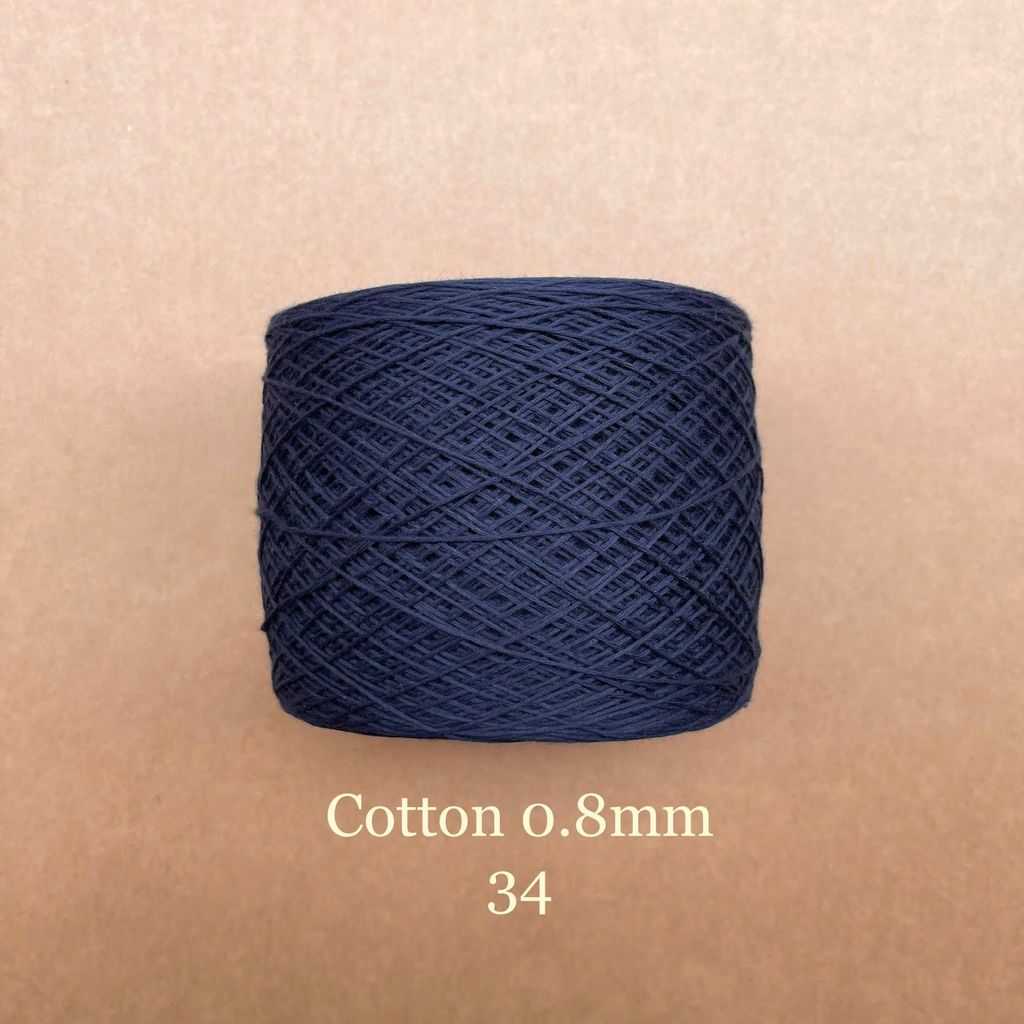 Sợi Cotton 0.8mm, 300g, đan móc áo, váy, khăn