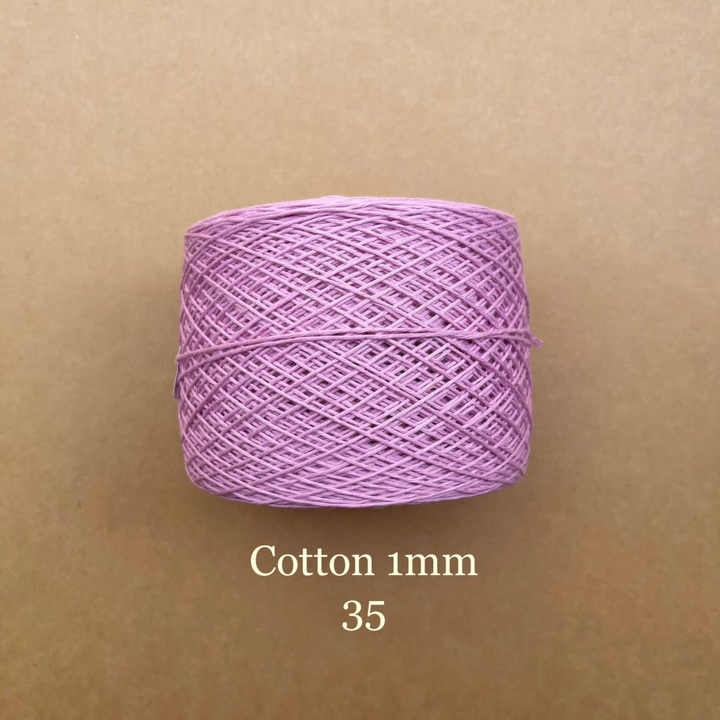 Sợi Cotton 1mm, 300g, đan móc áo, váy, khăn