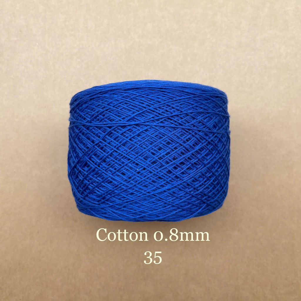 Sợi Cotton 0.8mm, 300g, đan móc áo, váy, khăn