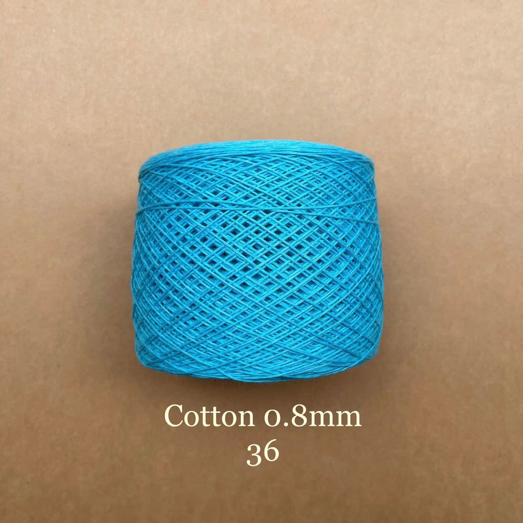 Sợi Cotton 0.8mm, 300g, đan móc áo, váy, khăn