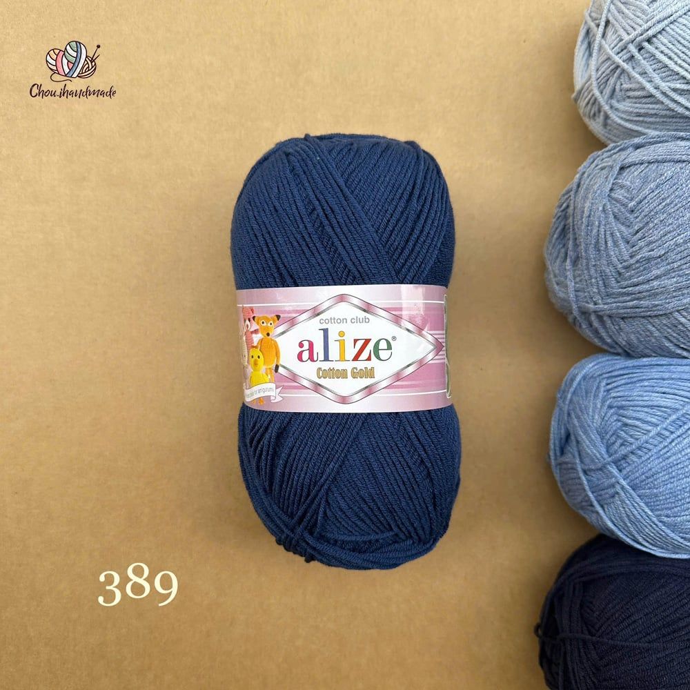 Len hè Cotton Gold nhập khẩu từ Alize Yarns, đan móc đồ hè, thú, nón cực xinh